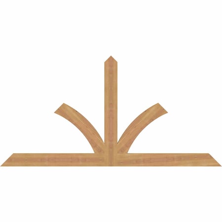 Ekena Millwork Richland Timber Gable Bracket, Western Red Cedar, 60"W x 30"H x 1 1/2"D x 3 1/2"F, 12/12 Pitch GBW060X30X0204RIC00SWR